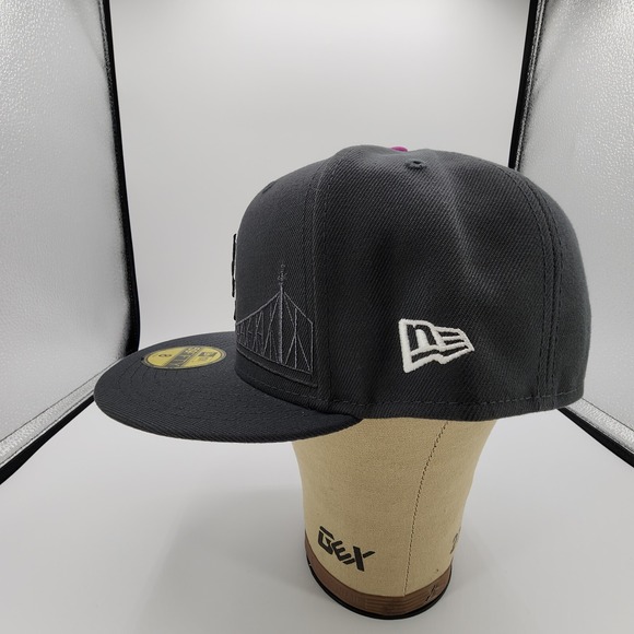 New Era Graphite New York Mets City Connect‎ 59FIFTY Fitted Hat Size 8 (XL) NEW - Picture 8 of 16